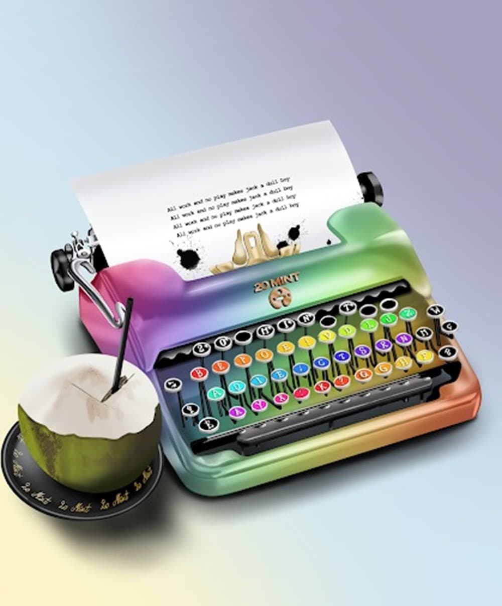 20 Mint Typewriter